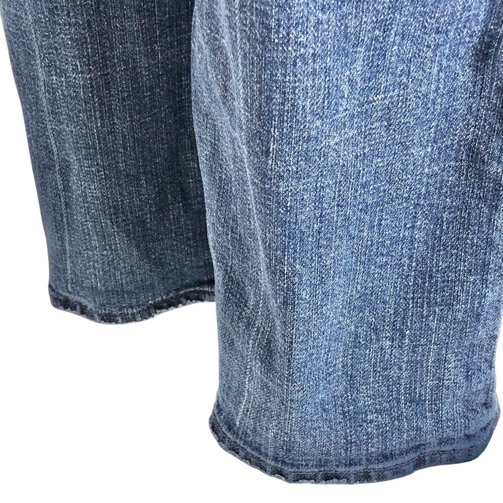 7 For All Mankind Pink Stitch Original Bootcut Jeans Premium Denim Mid Rise 27 - Picture 14 of 16